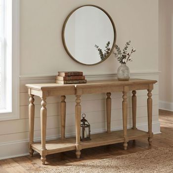 Chateau Natural Rustic Pine 165cm Console Table