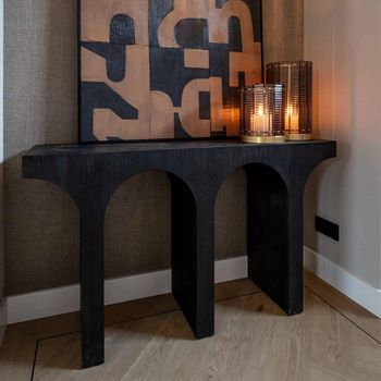 Ashford Dark Brown Oak Console Table