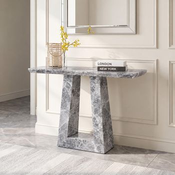 Milan Grey Marble Console Table
