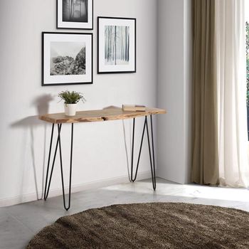 Avellino Solid Acacia Console Table with Hairpin Legs