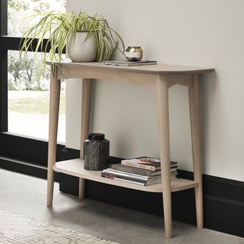 Dansk Scandi Oak 1 Shelf Console Table