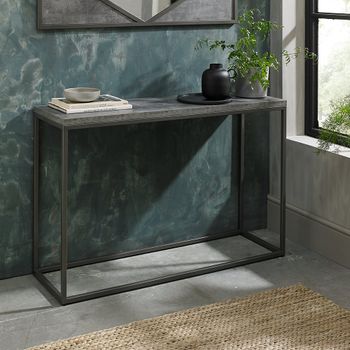Renzo Zinc and Dark Grey Console Table