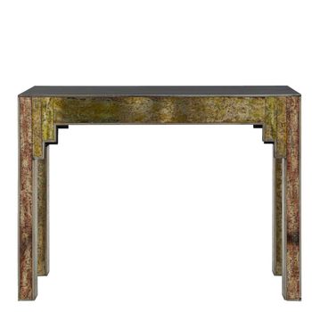 Deco Antique Gold Wood Console Table