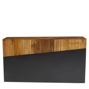 Gabor Natural Bamboo Wood Console Table