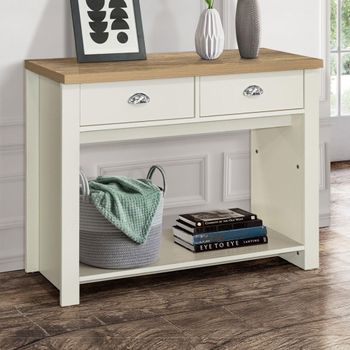 Highgate Cream Painted 2 Drawer Console Table
