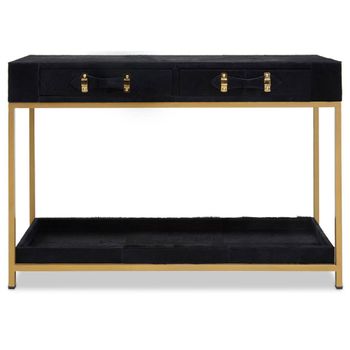 Kensington Townhouse Black 2 Drawer Console Table
