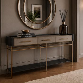 Limoges 3 Drawer Console Table