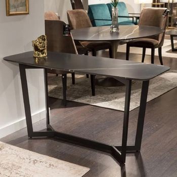 Oscar Marble with Metal Base Console Table - Sizes Available