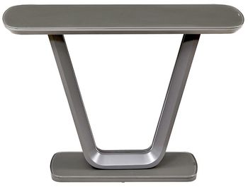 Lazzaro Graphite Grey Matt Console Table