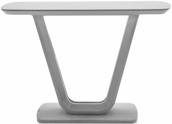 Lazzaro Light Grey Matt Console Table