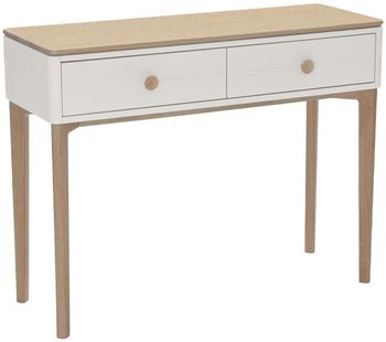 Marlow Cashmere Oak 2 Drawer Console Table