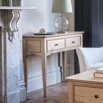 Toulon Oak 2 Drawer Console Table
