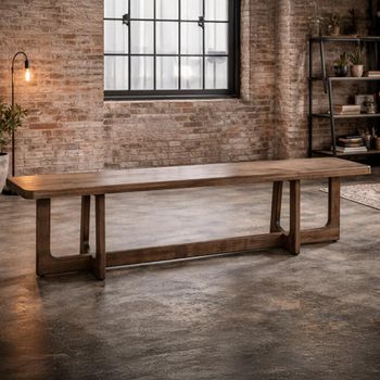 Rubber Wood Large Hall Bench