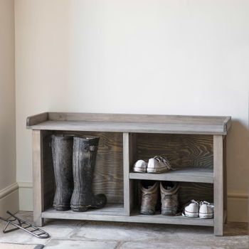 Aldsworth Welly Natural Wood Storage Bench