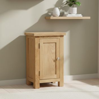 Appleby Oak 1 Door Hall Cabinet