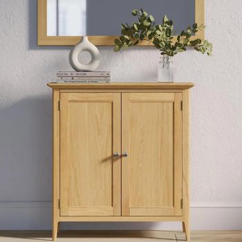 Selene Oak 2 Door Hall Cabinet