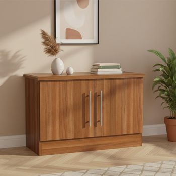 Sherwood Noche Walnut Low 2 Door Cabinet