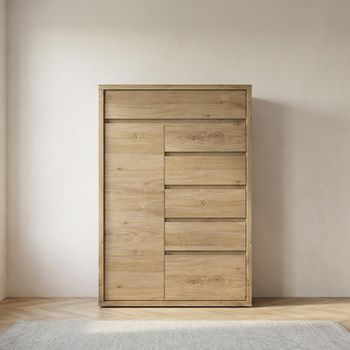 Shetland Oak 1 Door Cabinet