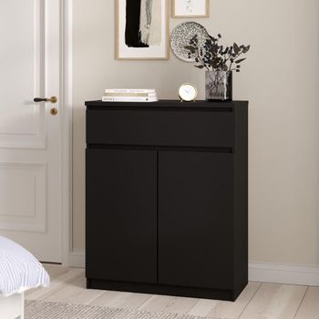 Naia Black Matt 2 Door Cabinet