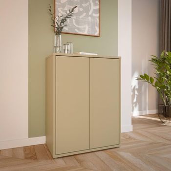 Alice Springs 2 Door Cupboard Butter Yellow