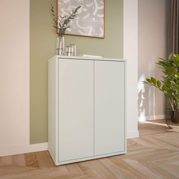 Alice Springs Light Grey 2 Door Cupboard