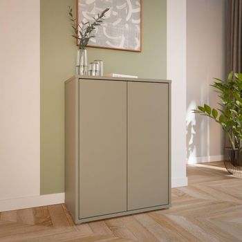 Alice Springs Taupe 2 Door Cupboard