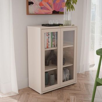 Alice Springs Sand Glass 2 Door Cupboard