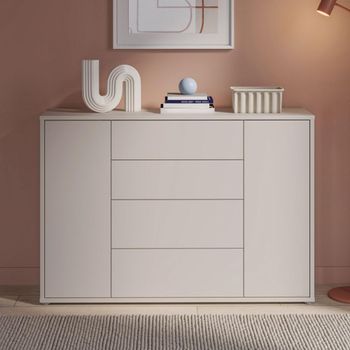Alice Springs Sand 2 Door 4 Drawer Wide Hall Cabinet