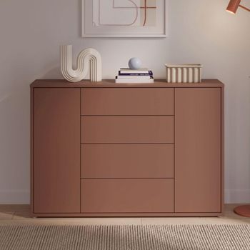 Alice Springs Terracotta 2 Door 4 Drawer Wide Hall Cabinet