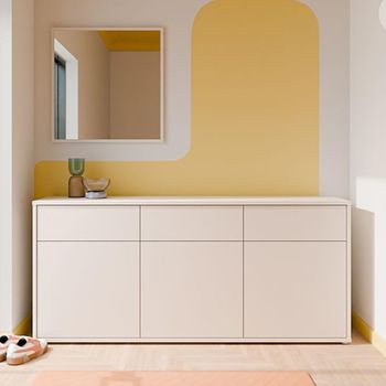 Alice Springs Sand 3 Door 3 Drawer Hall Cabinet