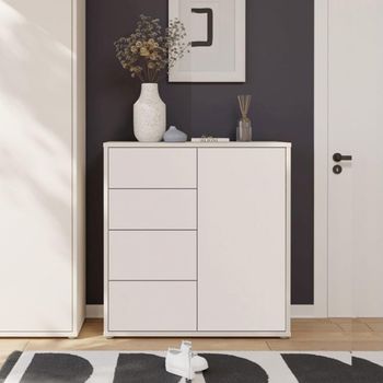 Alice Springs Sand Storage 1 Door 4 Drawer Cabinet