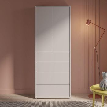 Alice Springs Sand Storage 2 Door 4 Drawer Tall Cabinet