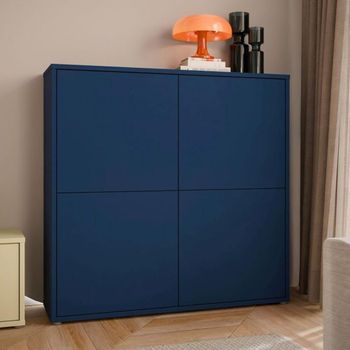 Alice Springs Night Blue 4 Door Large Storage Cabinet