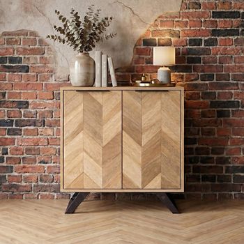 Agra 2 Door Parquet Hall Cabinet