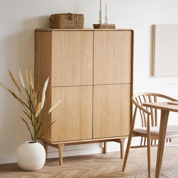 Darwin Natural Oak 2 Door Hall Cabinet