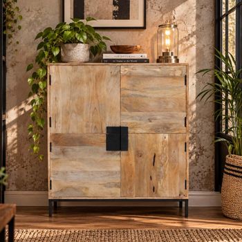 Mango Wood 4 Door Cabinet
