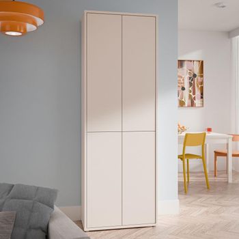 Alice Springs Sand Storage 4 Door Tall Cabinet