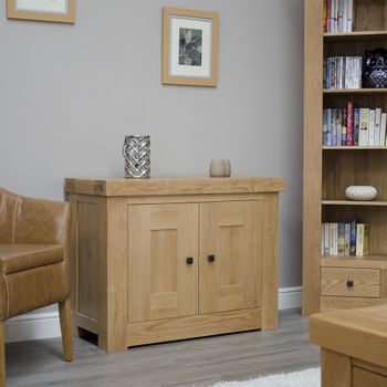 Chunky Oak Occasional 2 Door Cupboard