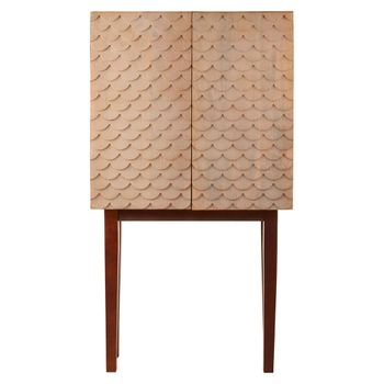 Costal Dark Mango Wood 2 Door Hall Cabinet