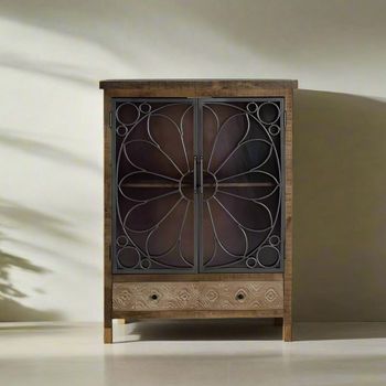 Hopkins Mango Wood 2 Door Hall Cabinet