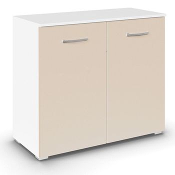 Aditio 2 Door Cupboard Alpine White and Champagne