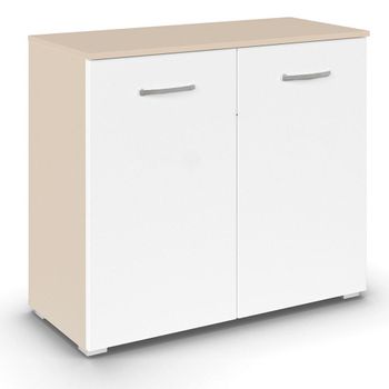 Aditio 2 Door Cupboard Champagne and Alpine White