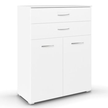 Aditio 2 Door with 2 Top Drawer Cupboard Alpine White