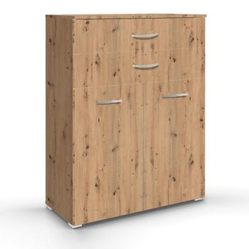 Aditio 2 Door with 2 Top Drawer Cupboard Artisan Oak