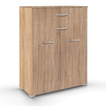 Aditio 2 Door with 2 Top Drawer Cupboard Sonoma Oak