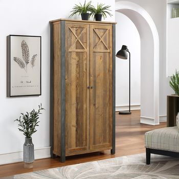 Urban Elegance Reclaimed Wood Storage 2 Door Cabinet