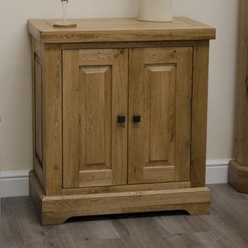 Deluxe Oak Occasional Printer 2 Door Table