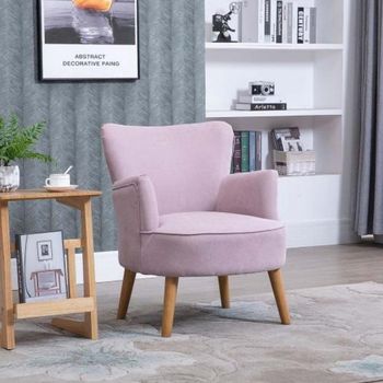 Keira Accent Violet Fabric Armchair