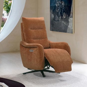Apollo Swivel Power Orange Recliner Chair