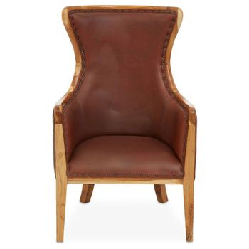 Kendari Vintage Brown Leather Lounge Chair